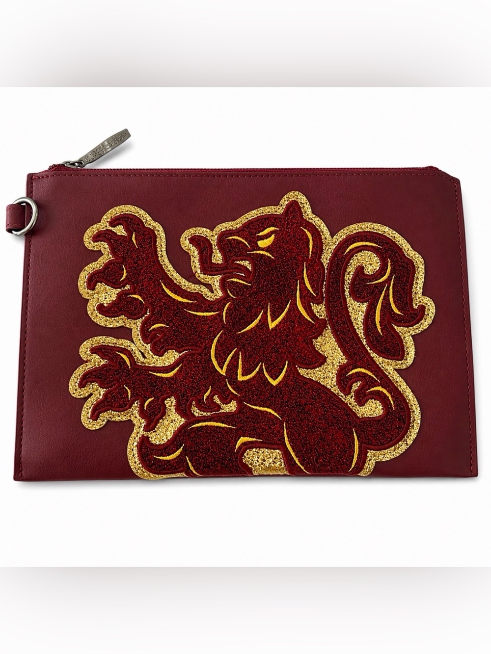 Danielle Nicole Harry Potter Gryffindor Red Crest Zip Clutch Cosmetic Pouch - Picture 4 of 11